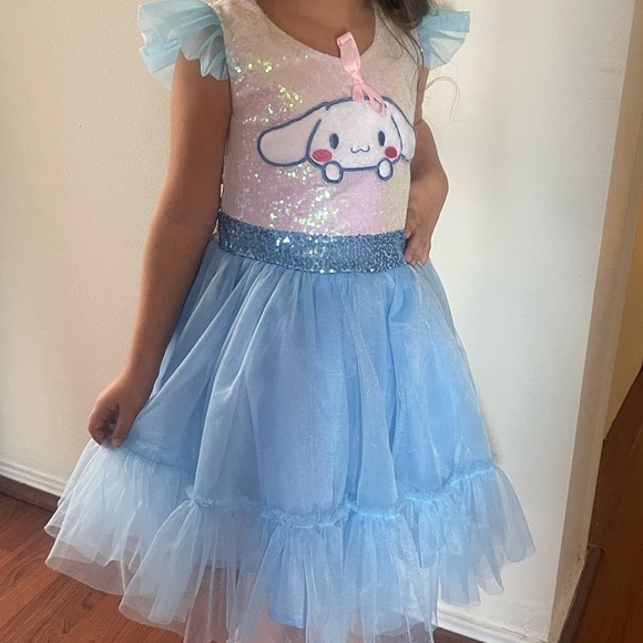 Sanrio‎ Cinnamoroll Girls Blue Sparkly Birthday Dress size M - Picture 11 of 12